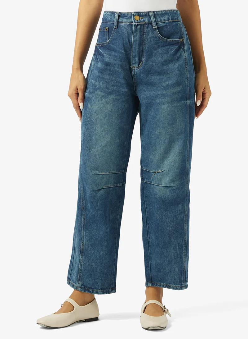 Ginger High Rise Wide Leg Jeans
